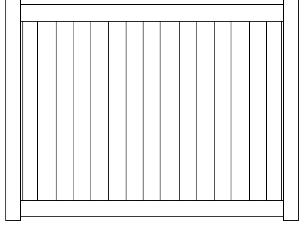 Oklahoma with Mini Diagonal Lattice Topper Vinyl Privacy Fence