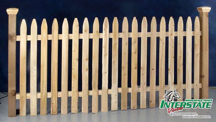wood picket fence style in Lehigh Valley, pa