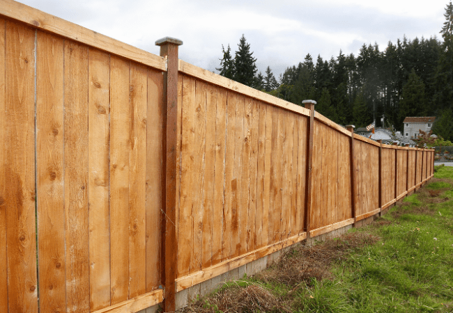 Cedar Wood Fence Installation
