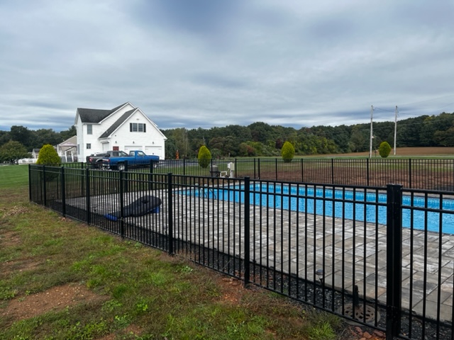 Aluminum fence installation in Lower Nazareth, PA